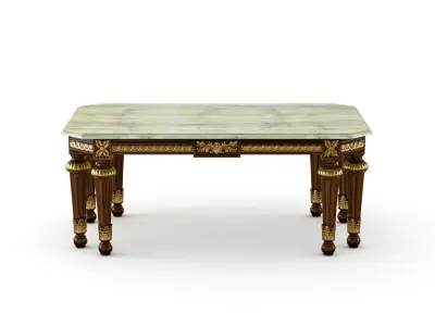 Rectangular onyx coffee table by Modenese 3D model