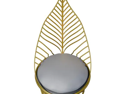 Leaf-shaped chair-Outdoor chair-Chair for decoration 3D model