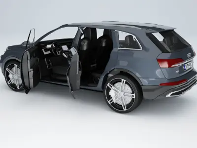  AudI Q7 TFSI 2020 Low-poly 3D model