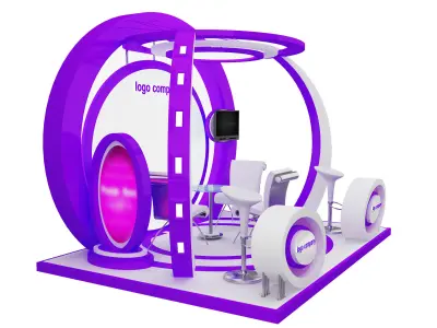 Booth Exhibition Stand a39b 3D model