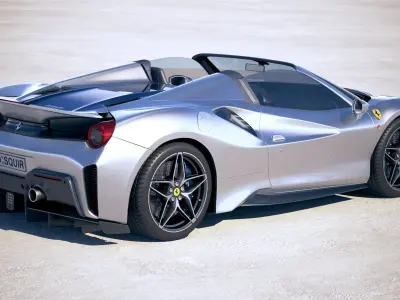 Ferrari 488 Pista Spider 2019 3D model
