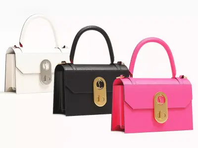 Christian Louboutin Elisa Top Handle Bag Small Low-poly 3D model