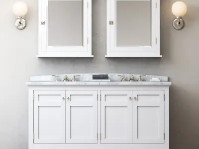 CARTWRIGHT DOUBLE VANITY 3D model