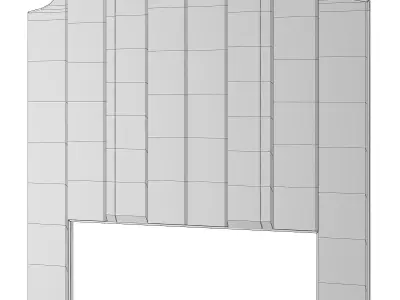 Headboard Premium PRO low poly 3d model Low-poly 3D model 4