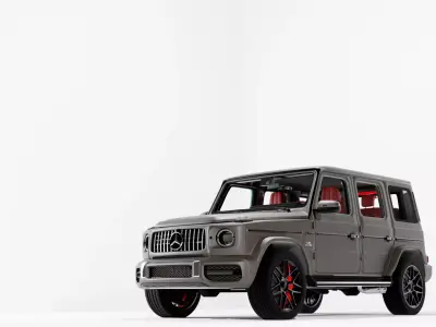 Mercedes AMG G63  LowPoly 3D Model Game Ready PBR  FBX OBJ Low-poly 3D model