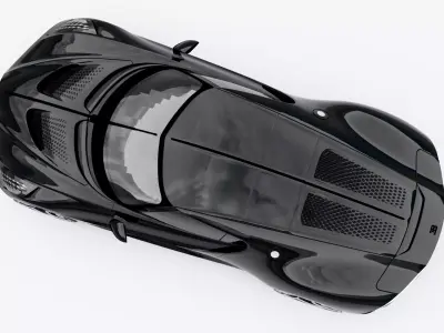 Bugatti La Voiture Noire Low-poly 3D model