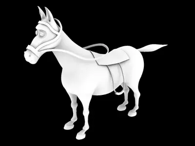 Horse A Low-poly 3D model