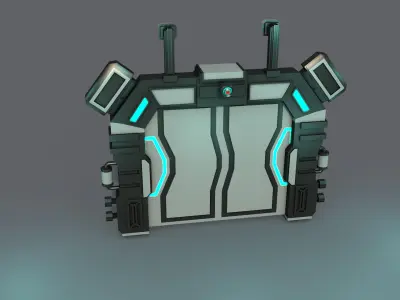 Sci fi Door  3D model