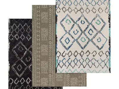 Rug Set 1220 3D model