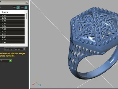 Fancy Womens Rings Plain Rings Ready STL 3DM Models Rings 3D print model 37