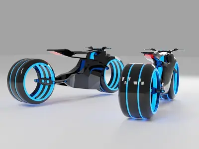 3D Models Sci Fi Motorcycle 3D model