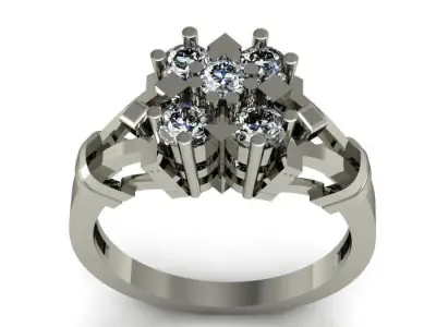 daimonnd ring 3D print model