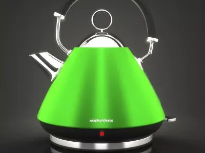 Accents Green Kettle  Low-poly 3D model