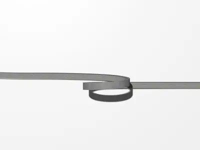 Acrobatic track Low-poly 3D model