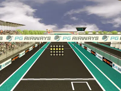 Motorsport track 3D model