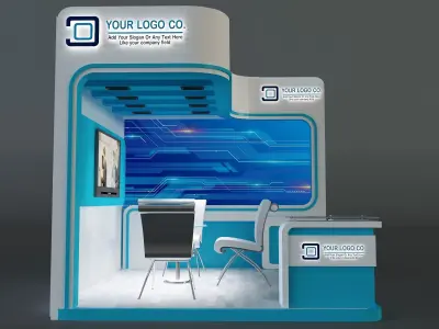 Booth Exhibition Stand a655b 3D model
