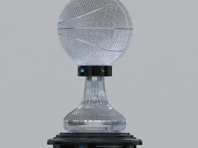 NABC NCAA National Basketball Championship Trophy 3D model