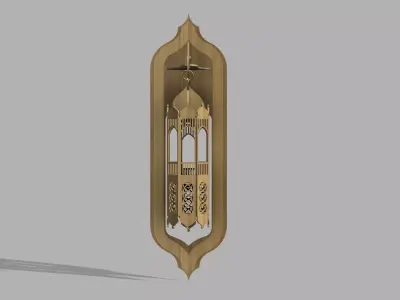 andalusia wall sconce moroccan lantern wall lamp 4 mm thickness 3D model