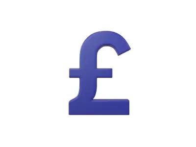 Pound Symbol v2 002 Low-poly 3D model