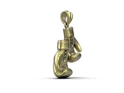 boxing gloves pendant 3D print model