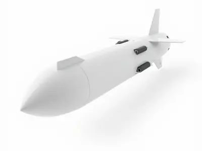 Long-range Cruise Missile Bomb Model Pack Low-poly 3D model