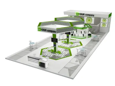 Booth Exhibition Stand a449a  3D model