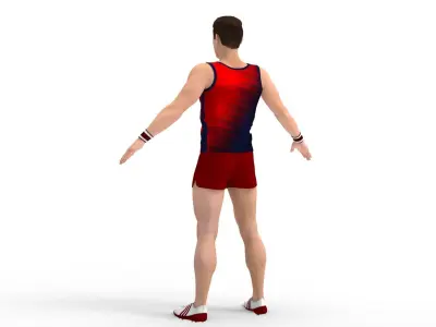 Athlete Runner 3D model