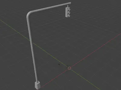 Traffic Light Free 3D model