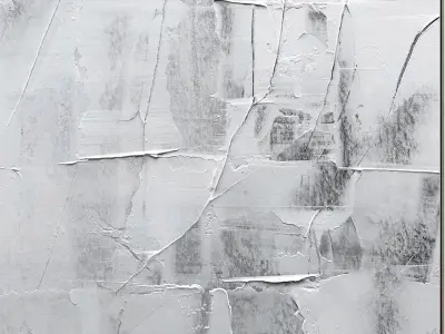 Plaster Two Photo Frame 138 Low-poly 3D model