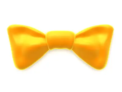 Bow tie  Low-poly 3D model