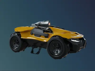 vehicle combat scifi transport  3D model