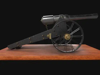 Decorative cannon 3D model