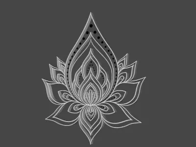 Mandala Wall Lamp 3D model