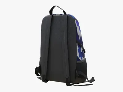 Sport Backpack Low-poly 3D model