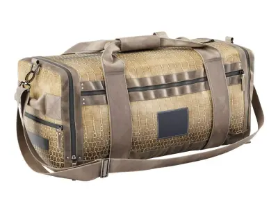 Leather Duffle Bag 3D model