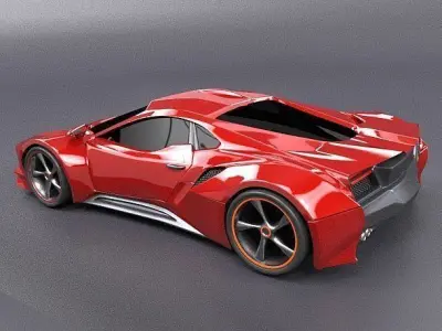 Evotros sports car concept 3D model