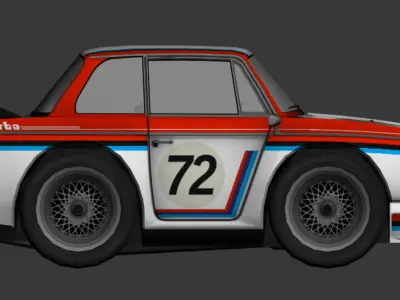 cartoon car vehicle 3d game ready model Low-poly 3D model-010 Low-poly 3D model