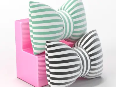 Tie Knot Cushion 3D model