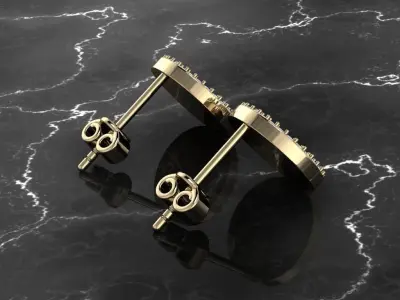 Jewelry Earring 3D print model 20