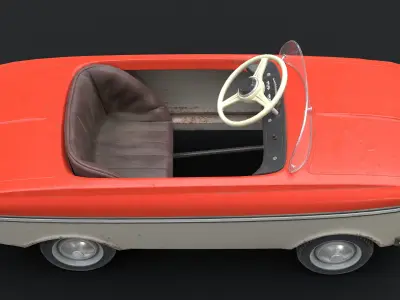 Moskvich 3 series Low-poly 3D model