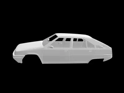 Citroen BX 3D print model