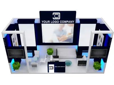 Booth Exhibition Stand a450 3D model
