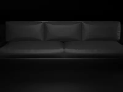 Low-poly sofa couch Free low-poly 3D model