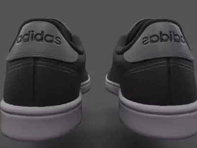 Casual shoe Low-poly 3D model