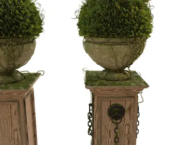 Pergola for the park 3D model