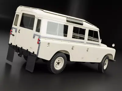 Land Rover Series II LWB Low-poly 3D model