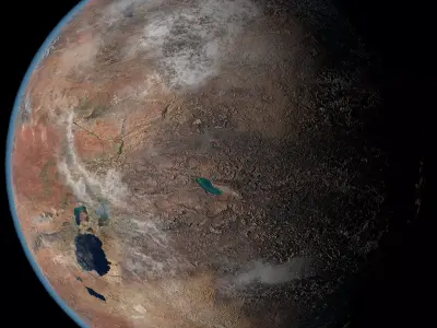 Desert Planet 01 Free 3D model