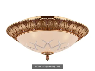 98311 Osgona Collection of Retro Ceiling Lamps 3D Model Pack