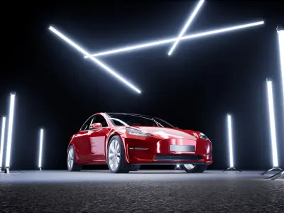 Testla Model 3 for Twinmotion 2020 or higher 3D model