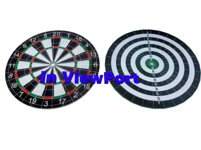 Dartboard - Dart  Low-poly 3D model